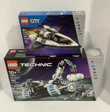 LEGO City Space Interstellar Spaceship 60430 & Technic Lunar Outpost Rover 42211