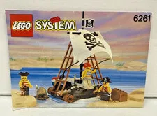 Lego #6261 - Pirates Raft Raiders - Instruction Manual Only