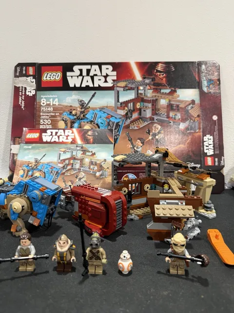 LEGO Star Wars Encounter on Jakku 75148 100% Complete Used with Rey Speeder