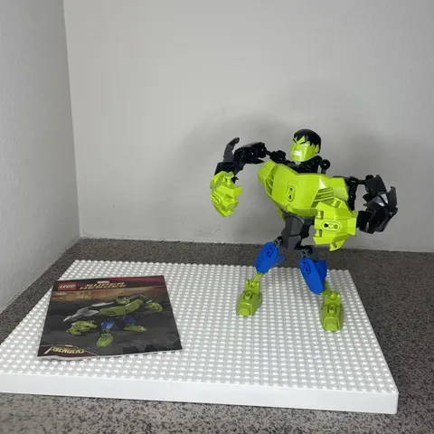 Lego 4530 The Hulk Marvel Super Heroes 95% Complete Figure, With Manual