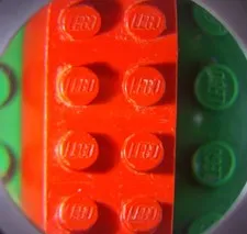 Vintage LEGO Error? Logo Variant Lot 3001 Distorted L G O Stud Markings