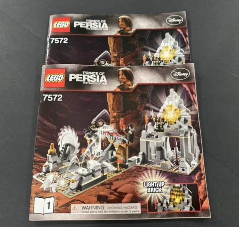 LEGO Prince of Persia 7572 Instruction Manuals Lot of 2 Books Only Genuine OEM