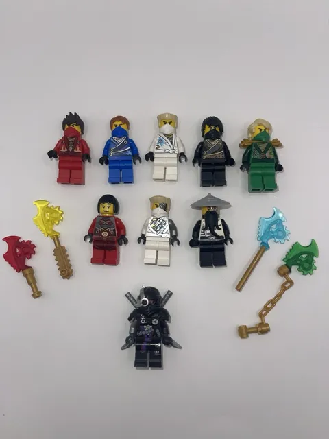 Lego Ninjago Rebooted Minifigure Lot 2014 RARE Kai Jay Cole Zane Lloyd Evil Wu
