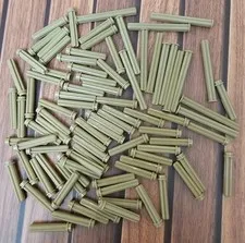 LEGO TECHNIC Axle Lot 75 Dark Tan 3L & 5L with Stop # 6587 & 15462