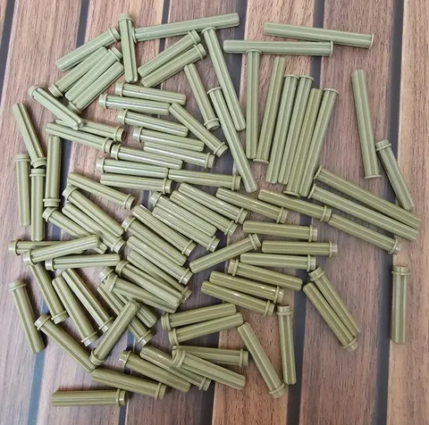 LEGO TECHNIC Axle Lot 75 Dark Tan 3L & 5L with Stop # 6587 & 15462