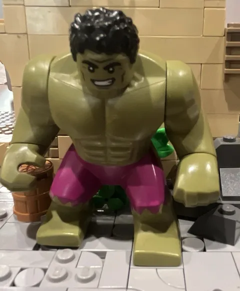 LEGO Hulk Bigfig Minifigure Green Figure with Purple Pants/Legs