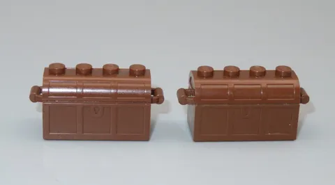 LEGO Treasure Chest container 2x5 Classic brown lot 2 minifigure Pirates Castle