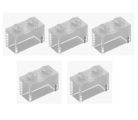 LEGO ® 5x brick 1x2 transparent 35743 6514262 clear building block spare parts brick New