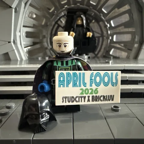 Brickluv X Stud City 2026 April Fools Vader Minifigure and Cape