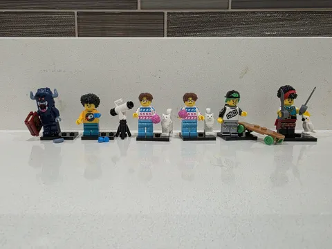 Lot Of 6 Lego 71048 Series 27 Collectible Minifigure #7 Skater Boogeyman Pets