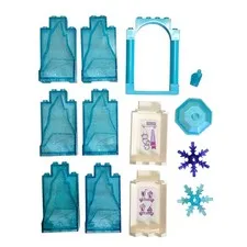 LEGO Disney Frozen Elsa Ice Palace Castle Lot 13 Pc Glitter Blue Rock Walls