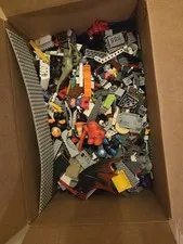 LEGO Bulk Lot Assorted Bricks Pieces Parts & Baseplates Box Multicolor ~15lb