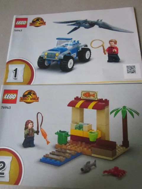 Lego Building Instructions Instruction Jurassic World 76943 Parts 1 and 2, Part 1 and 2