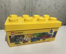 LEGO Classic Yellow Storage Brick Container Plastic 1 Compartment 10696