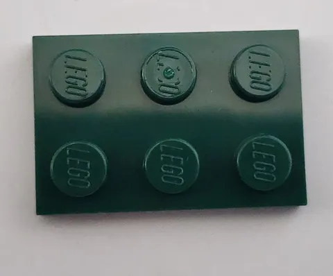 LEGO Parts Dark Green Plate 2 x 3 No 3021
