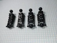 4 Lego 47297 Black Bionicle Toa Metru type Leg Lower Section Genuine WYSIWYG 4 p
