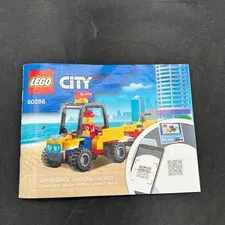 LEGO City Instructions 60286 Beach Rescue ATV Booklet Manual Guide Only