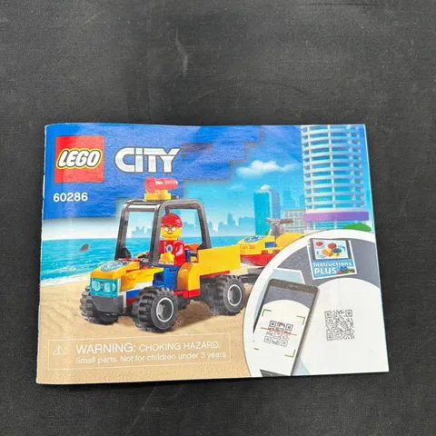 LEGO City Instructions 60286 Beach Rescue ATV Booklet Manual Guide Only