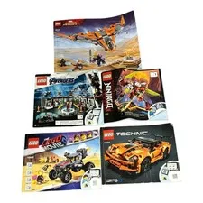 LEGO Instruction Booklets Manuals Lot of 5 Marvel Ninjago Technic LEGO Movie