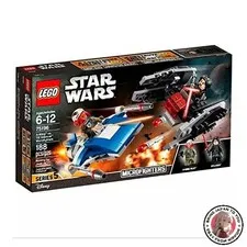 LEGO Star Wars A-Wing vs. TIE Silencer Microfighters 75196