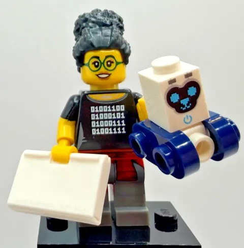 LEGO 71025 CMF Series 19 Coder Girl Programmer Minifigure col19-5 Complete New