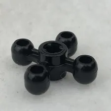 LEGO 32072 Black Technic Knob Cog / Gear / Wheel W/ Axle Hole (x1)