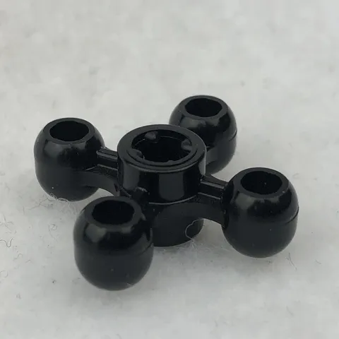 LEGO 32072 Black Technic Knob Cog / Gear / Wheel W/ Axle Hole (x1)
