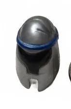 LEGO Star Wars Silver Helmet – Mandalorian / Trooper Minifigure Part