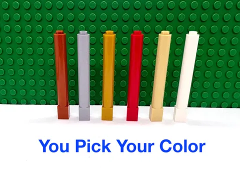 LEGO Wall Brick 1x1x6 Column Pillar "You Pick Your Color and Qty" NEW