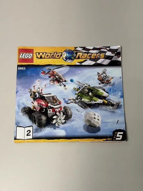 LEGO World Racers 8863 Race 5 Instruction Manual Book 2 Only