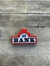 VINTAGE LEGO BANK + Dollar Sign Pattern (Sticker)  Western Cowboys 6765