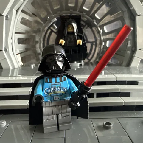Brickluv Capri Sun Vader Minifigure and Cape