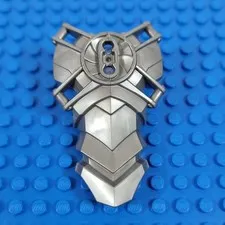 1X LEGO Heor Factory FLAT SILVER Full Torso Armor w/ 4 Handles Part 11271