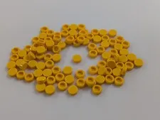 Lego x100 New Bright Light Orange Tiles Flat Smooth Round 1 x 1 Pieces # 98138