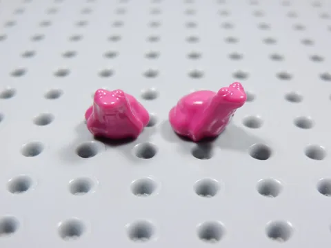 LEGO Lot of 2 Magenta Pink Tree Frogs Frog Animal Minifig BT