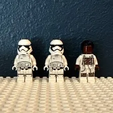 LEGO Star Wars First Order Minifigures Lot of 3 Bacta Finn and Stormtroopers