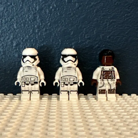 LEGO Star Wars First Order Minifigures Lot of 3 Bacta Finn and Stormtroopers