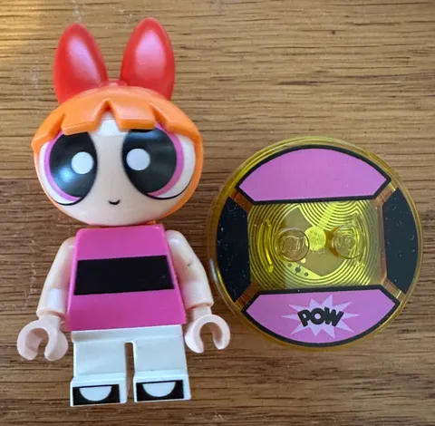 LEGO Dimensions Powerpuff Girls BLOSSOM minifigure with disc
