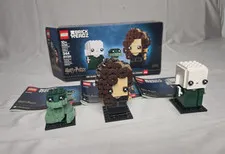 LEGO Brickheadz Harry Potter Voldemort Nagini Bellatrix 40496 open box Complete