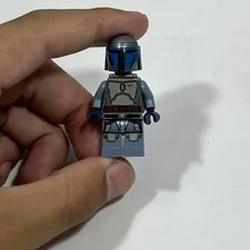 LEGO Star Wars Jango Fett Minifigure Smile, Blue, Bounty Hunter, SW0468 75015