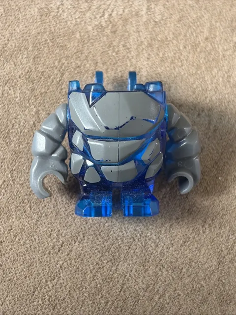 Lego Glaciator Trans blue Rock Monster Power Miners minifigure pm004 Incomplete