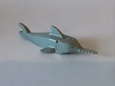 LEGO Light Gray Sawfish with Debossed Eyes