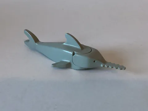 LEGO Light Gray Sawfish with Debossed Eyes