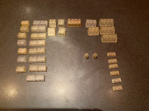 Vintage 70`s 80`s Lego Transparent Bricks, Plates, Etc From Space, City Etc.
