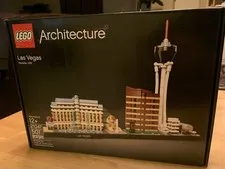 LEGO Architecture Las Vegas 21047 501pc Complete Set Retired 2018 Factory Sealed