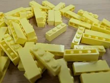 Lego 100 New Bright Light Yellow 1x4 Bricks 3010