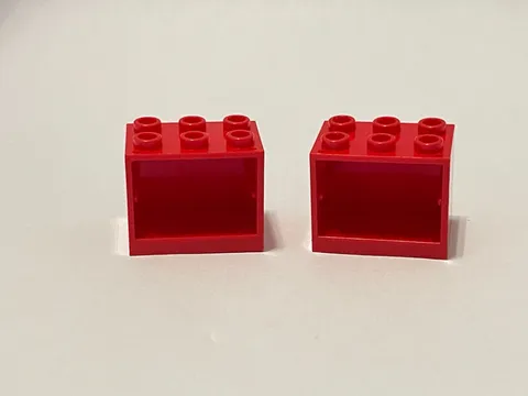 Lego 92410 Red Replacement Add-on Pieces Parts Lot of 2