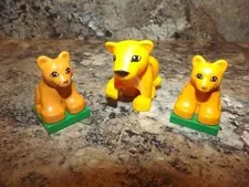 Lego Duplo YELLOW BABY LION CUB Animal Zoo replacement piece for SAFARI