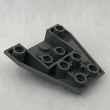 LEGO 13349 Dark Bluish Gray Wedge 4 x 4 Triple Inverted W/ Connections (x1)