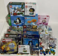 Lot of 18 Lego Set Complete & Sealed City Marvel Creator Star Wars Figs Sets